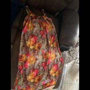 Vintage flower power hippie dress